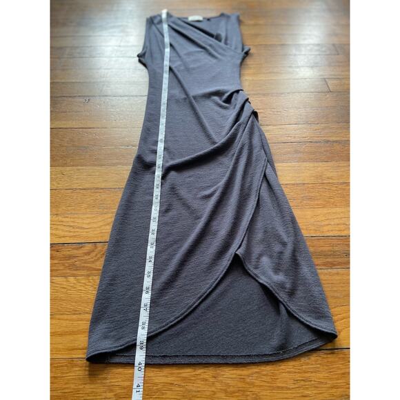 ARITZIA: WILFRED FREE Gray Knit Faux Wrap Dress sz XXS - Picture 11 of 11